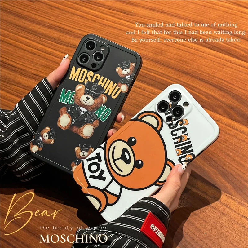 Cartoon Photo Frame Moschino Apple Iphone 13 Pro Max 12 11 Mobile Phone Case Iphone Xs Max Xr Soft 7 8plus Aliexpress