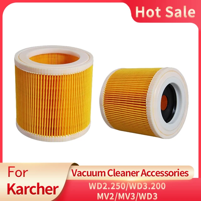 Sacs De Filtres À Poussière D'air De Remplacement Pour Aspirateurs Karcher,pièces  Cartouche Filtre Hepa, Wd2250, Wd3.200, Mv2, Mv3, Wd3, - Pièces D'aspirateur  - AliExpress