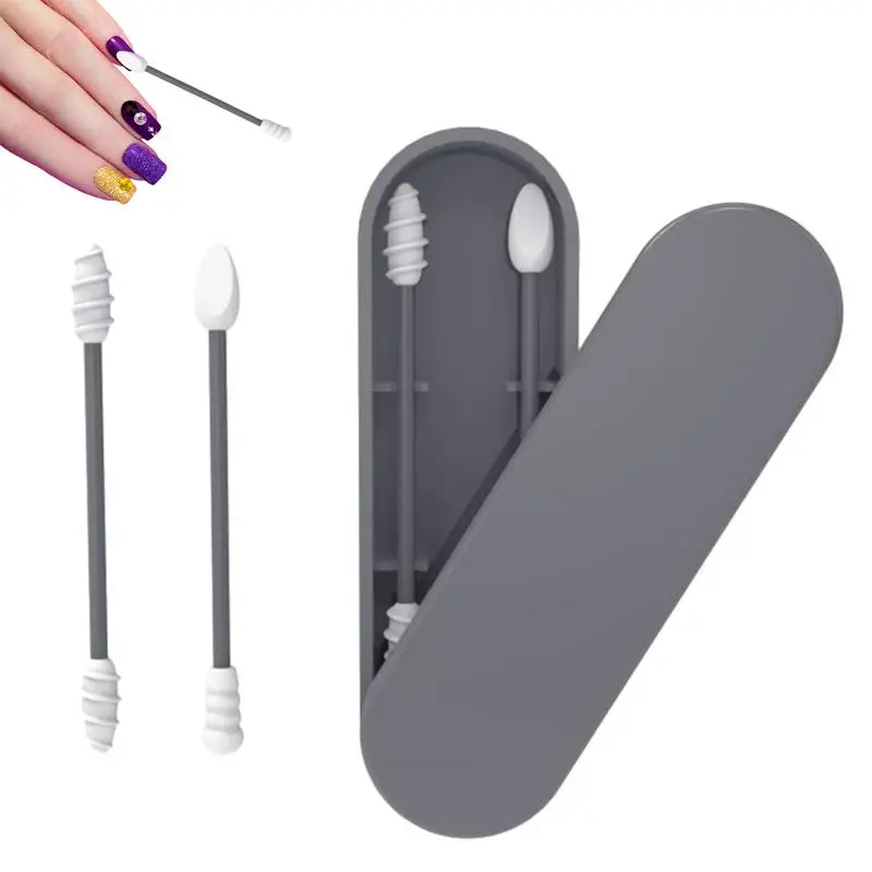 

Ear Cleaner Stick Mini Cotton Swabs Reusable Q-tips For Ears Extra Soft BPA Safe Thin Cotton Swabs Kids Safety Swabs Silicone