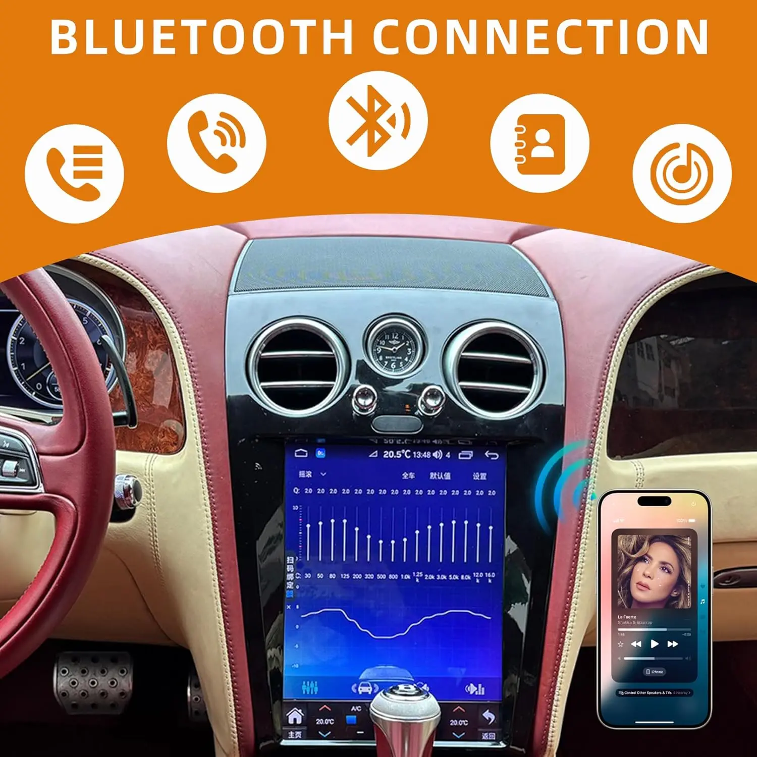 12.1"Android Car Radio For Bentley Flying Spur/Continental 2005-2019 Multimedia