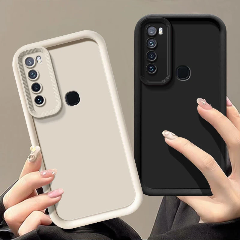 Luxury Candy Matte Soft Cover with Anti-Fall Protection