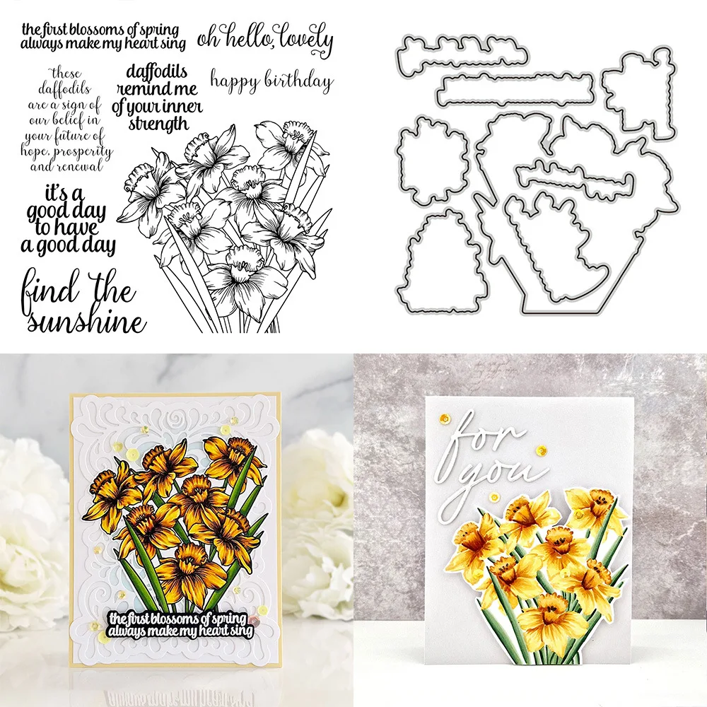 

Flower New Metal Cutting Dies Stamps Stencils Scrapbooking Photo Album Decorative Embossing DIY Paper Cards Stamp and Dies Sat