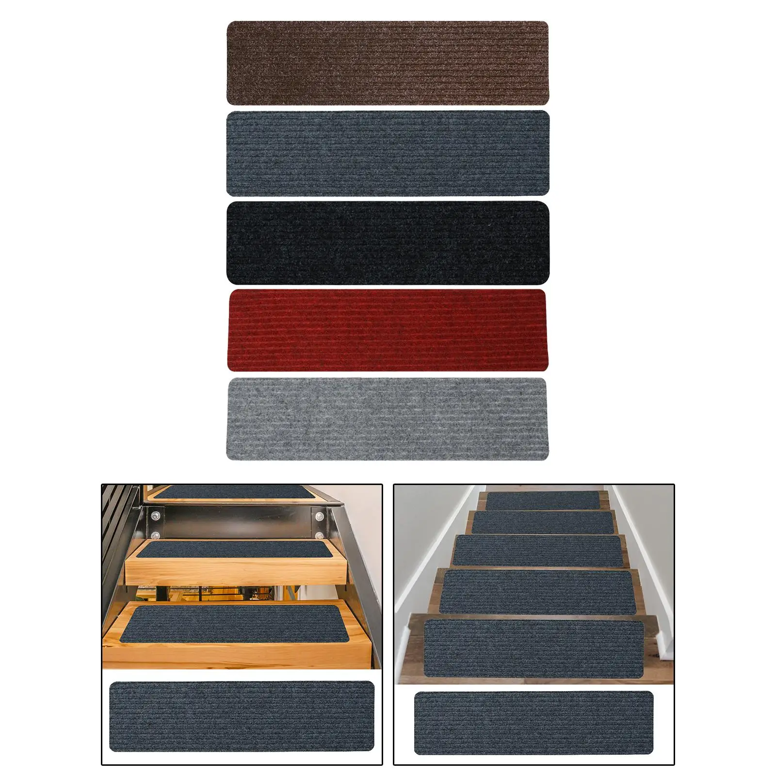 Indoor Stair Runners, Stair Mats, 30x8" Treads for Wood Steps, Elderly, ,