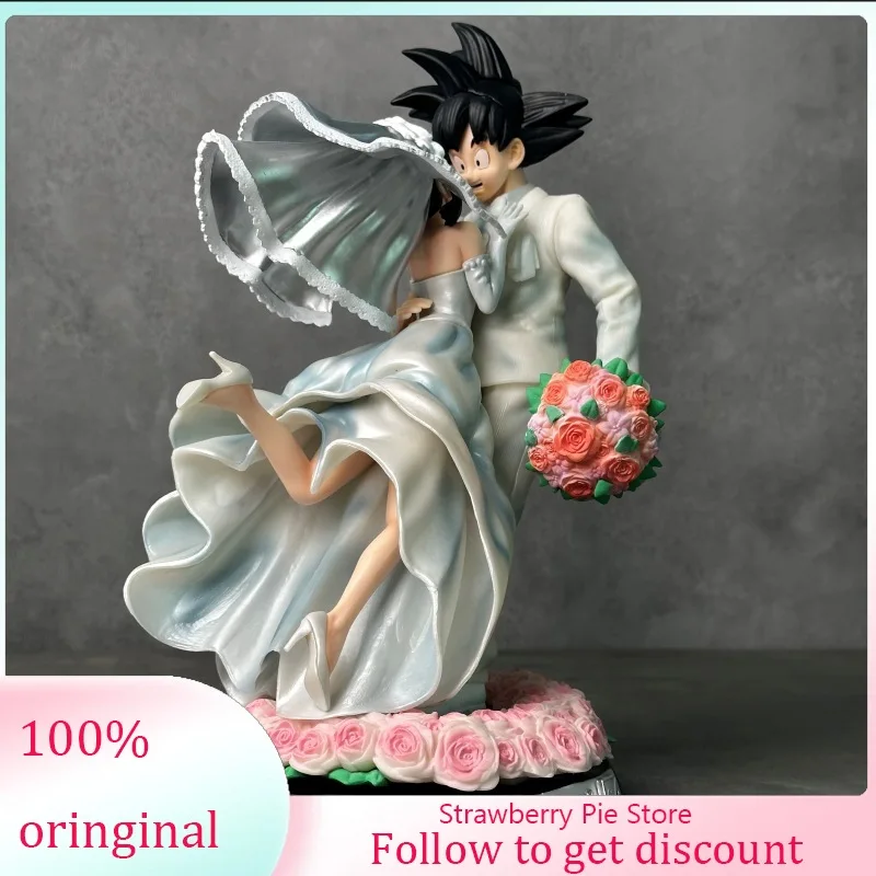 Dragon Ball Z Son Goku Figure Chichi Wedding Version 31cm Pvc