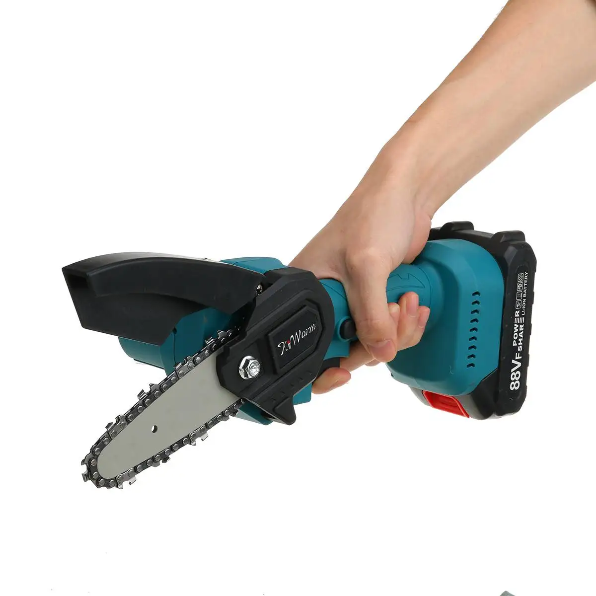 VIOLEWORKS 1200W 4 Inch Mini Electric ChainSaw For Makita 18V Battery Woodworking Pruning ChainSaw One-handed Logging Power Tool