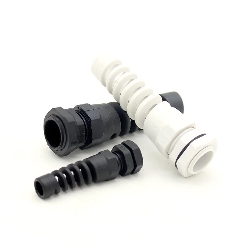 Anti-bending Cable Connector PG7/9/11/13.516/19 Corrugated Pipe Waterproof Bending Resistance Cable Harness M12/16/18/20/22