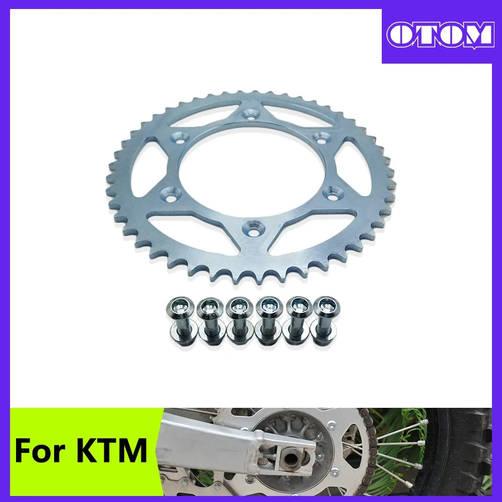 Motocross Rear Sprocket Steel Chain 41T 46T 47T 49T 52T For KTM EXC EXCF SX SXF SXC XCW SMR SMC MXC LC4 LSE Motorcycle Part