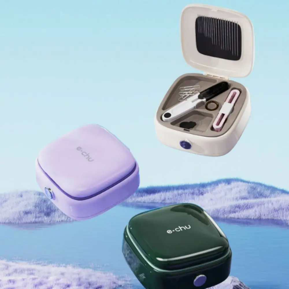 Portable Magnetic Sewing Box Set Hand Sewing Tools Storage Household Box Durable Split baffle Small sewing accessories,sewing storage box,sewing kit