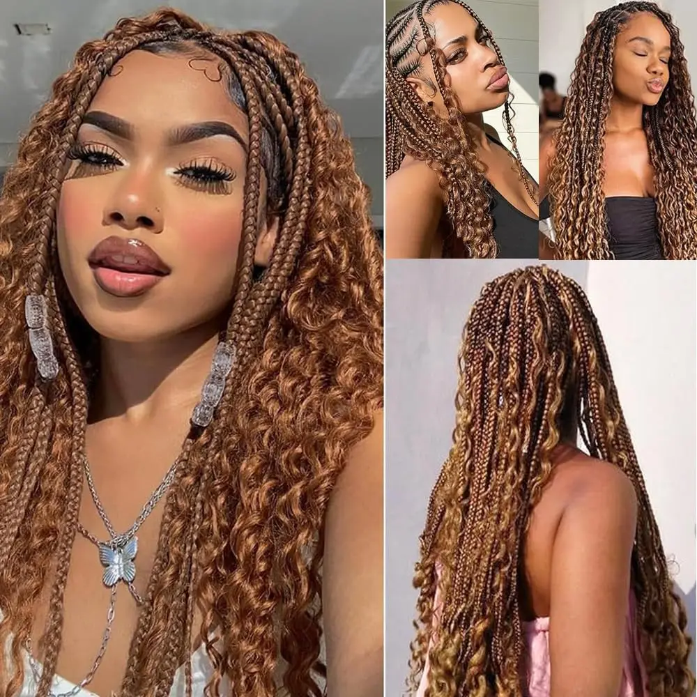 Luxury Deep Wave Braiding Hair 24in, Color #30 Brown, 1 Bundles (150g), Heat Resistant Fiber, Creates Natural Looking Volume 1