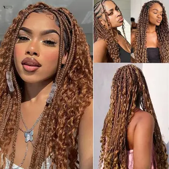 Luxury Deep Wave Braiding Hair 24in, Color #30 Brown, 1 Bundles (150g), Heat Resistant Fiber, Creates Natural Looking Volume 1