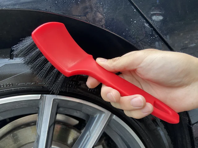 Car Sponge Brush Polyurethane Sponge Tire Sponge Brush With Long Handle  Tire Shine Applicator Water Absorption Tire Dressing - AliExpress