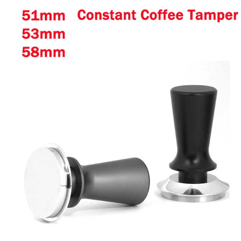 51mm 53mm 58mm Coffee Tamper for Delonghi Flat Base Stainless Steel