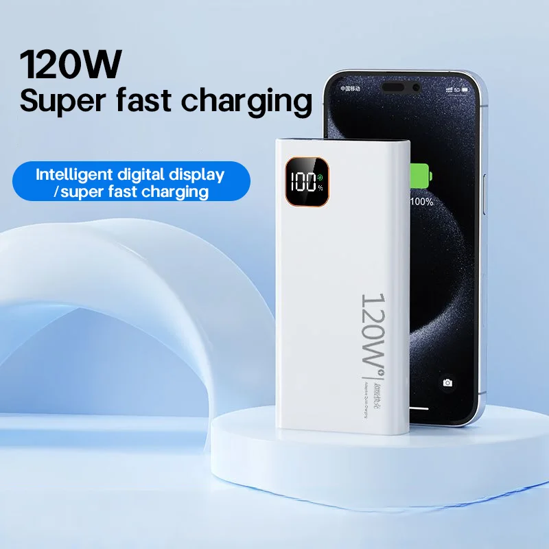 Xiaomi 120W Power Bank 50000mAh High Capacity Fast Charging Powerbank Portable Battery Charger For iPhone Samsung Huawei 2025 5