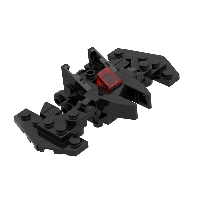 

Детали, строительный блок для сборки мини биты, робот-истребитель с черными крыльями MOC 26047 54200 43723 24307