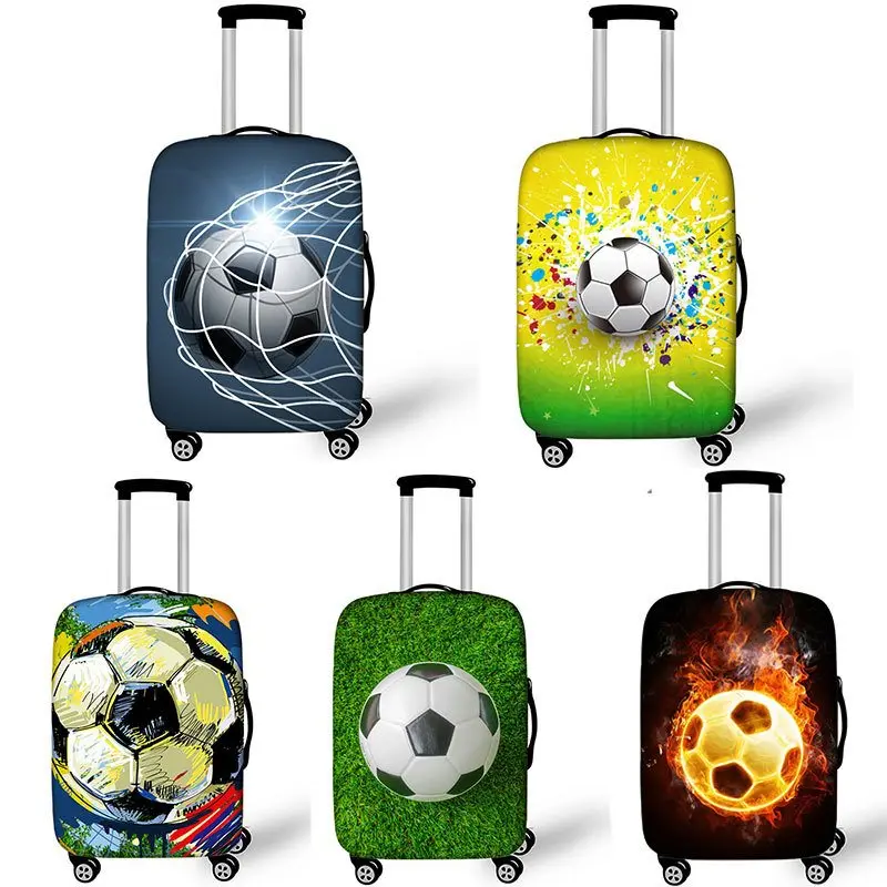 Football Design Luggage Protective Cover Travel Suitcase Cover Elastic Fashion Cases 18 to 32 Inches Travel Accessories
