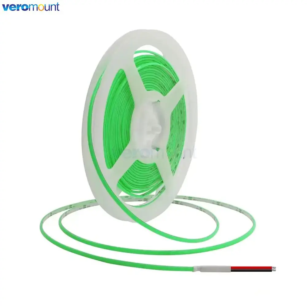 3mm Width Ultra Thin FOB COB Strip Flexible LED Ribbon Light Tape Ice Blue Yellow Red Green Red 12V 24V LED Bar for Home Decor