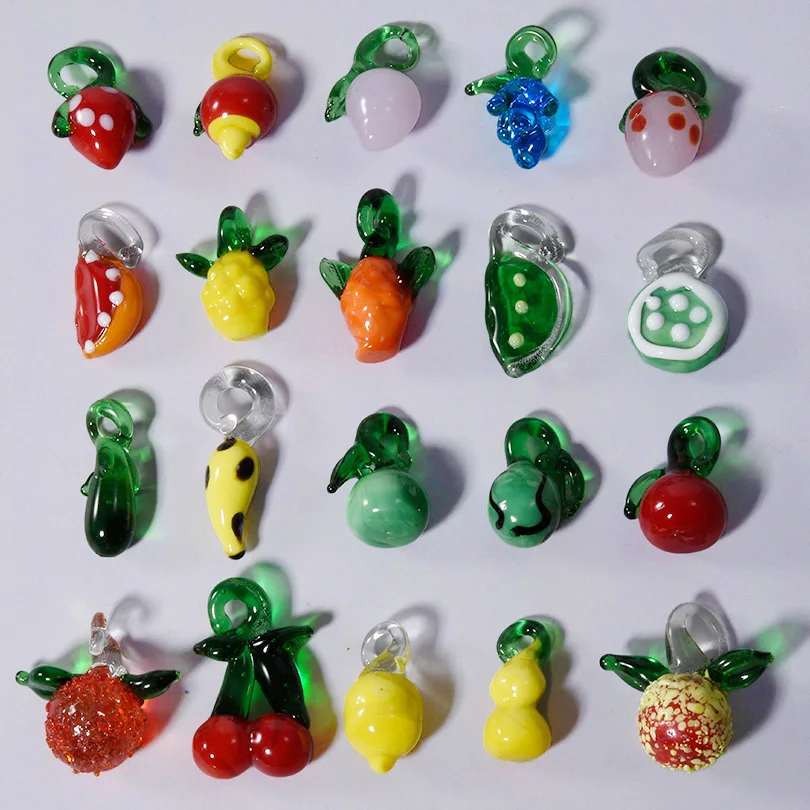 5/20pcs/Lot Different Fruit Charm Pendant Strawberry/Cherry/Lemon ...