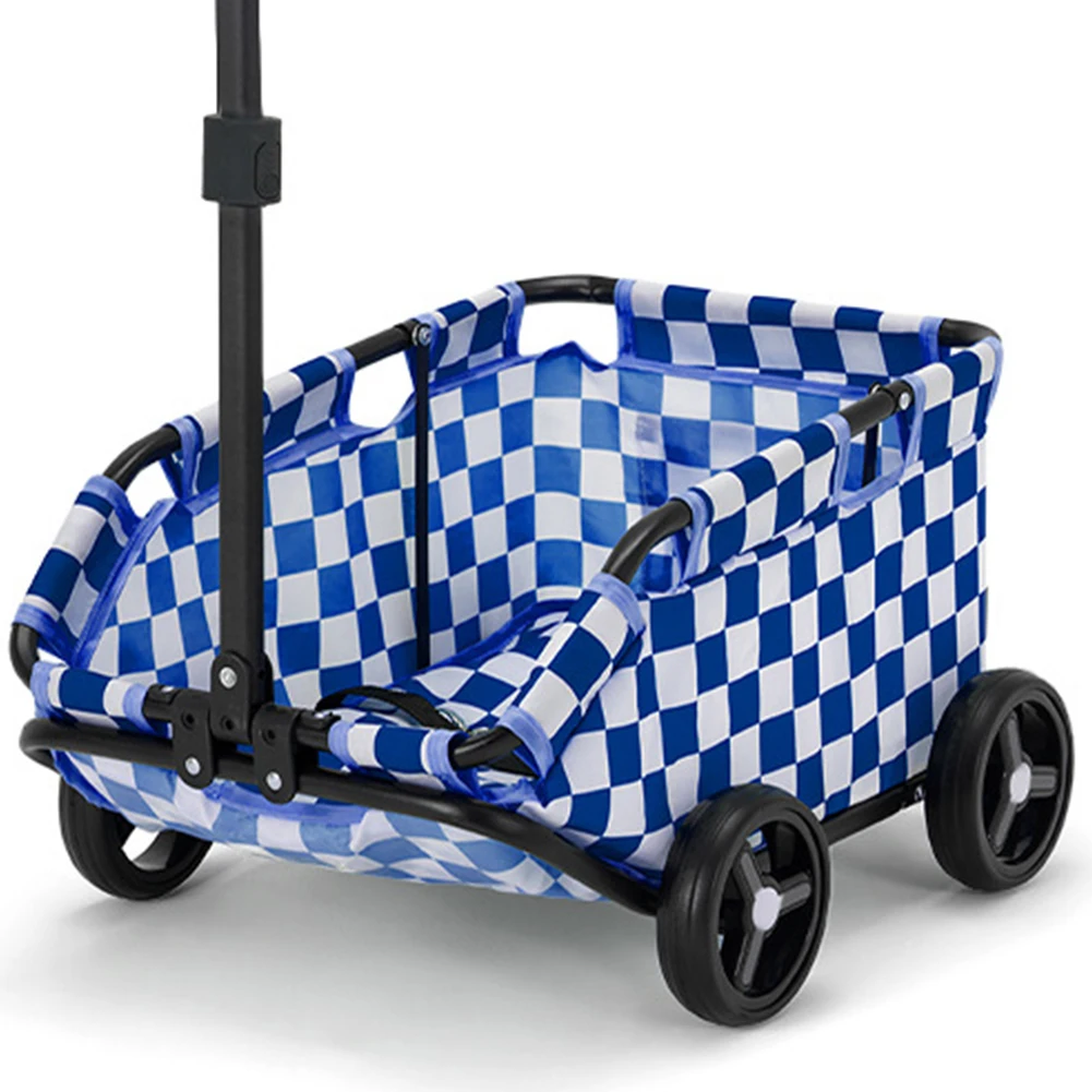 Rolling Pet Stroller Foldable Small Dogs Cats Teddy Baby Cart Lightweight Folding Trolley Portable Travel Carrier for Outdoor