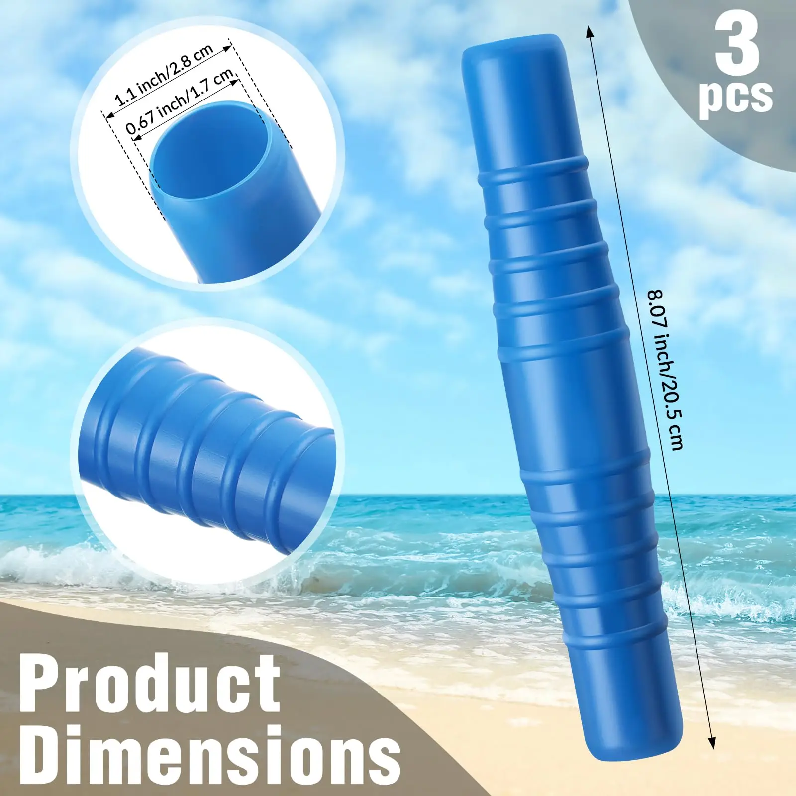 Pool Hose Coupling 2pcs PVC For 1-1/4" And 1-1/2" Filter Connection Hoses Swimming Pool Vacuums Cleaning Accessories