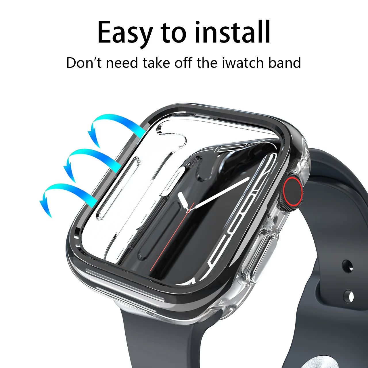 Durable Protective Case for Apple Watch with Screen Protection