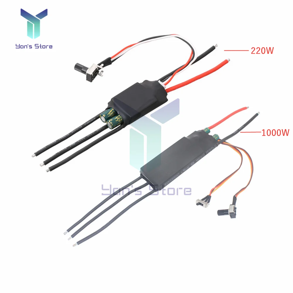 Stepper Motor Driver DC Motor Driver Motion Controller Board DC 7-24V 200W 1000W BLDC 3-Phase Brushless Motor Driver Hallless DC Motor Drive Board With Potentiometer Support PLC 0-5V Input