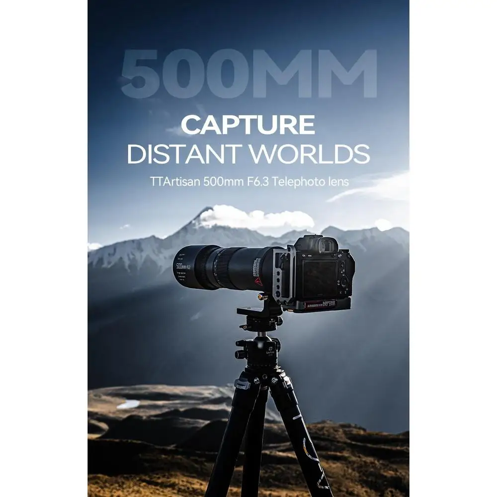 500mm F6.3 Full Frame Manual Focal Super Telephoto Lens for Sony E Nikon Z Leica