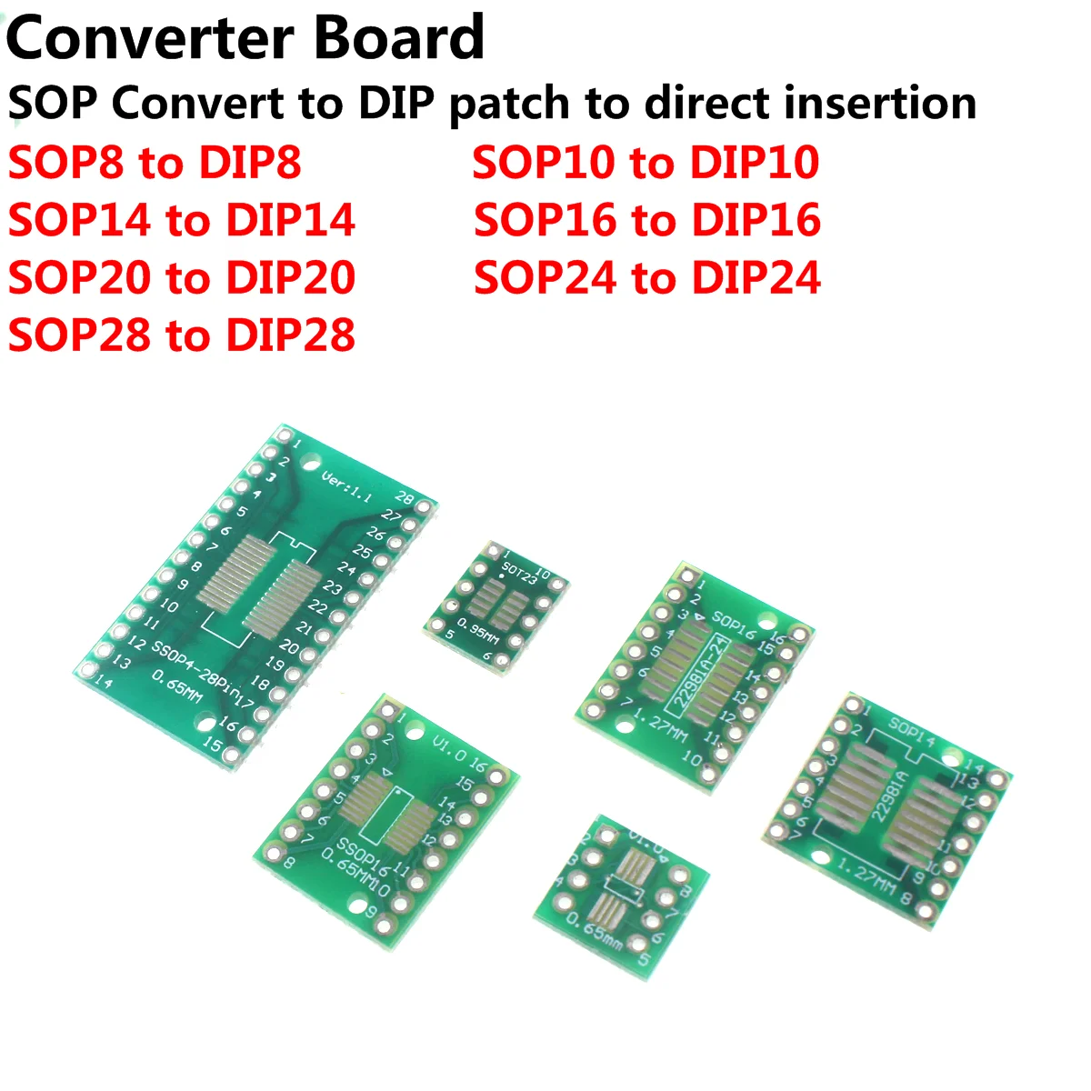 35 STKS naar DIP Voor SMD naar DIP PCB Adapter Conversie Boards met