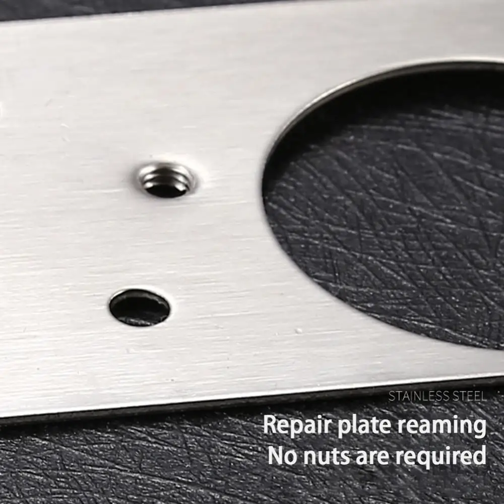 Description Picture 4 of itemStainless Steel Hinge Repair Plate For Cabinet Furniture Hinges Mounting Plate For Kitchen Cupboard Door Fixing Screws Hardware