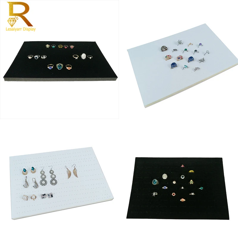 Soporte terciopelo para pendientes y joyas, organizador de esponja suave, almohadilla para joyería, almacenamiento de anillos, hoja, 1 unidad| | - AliExpress