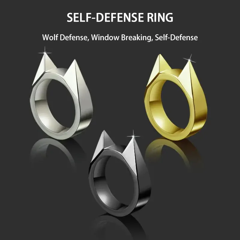 Metal Cat Ear Self-Defense Ring 3