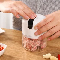 B83B-USB Rechargeable Portable Food Chopper Wireless Garlic Pounder For Chopping Garlic, Ginger 1