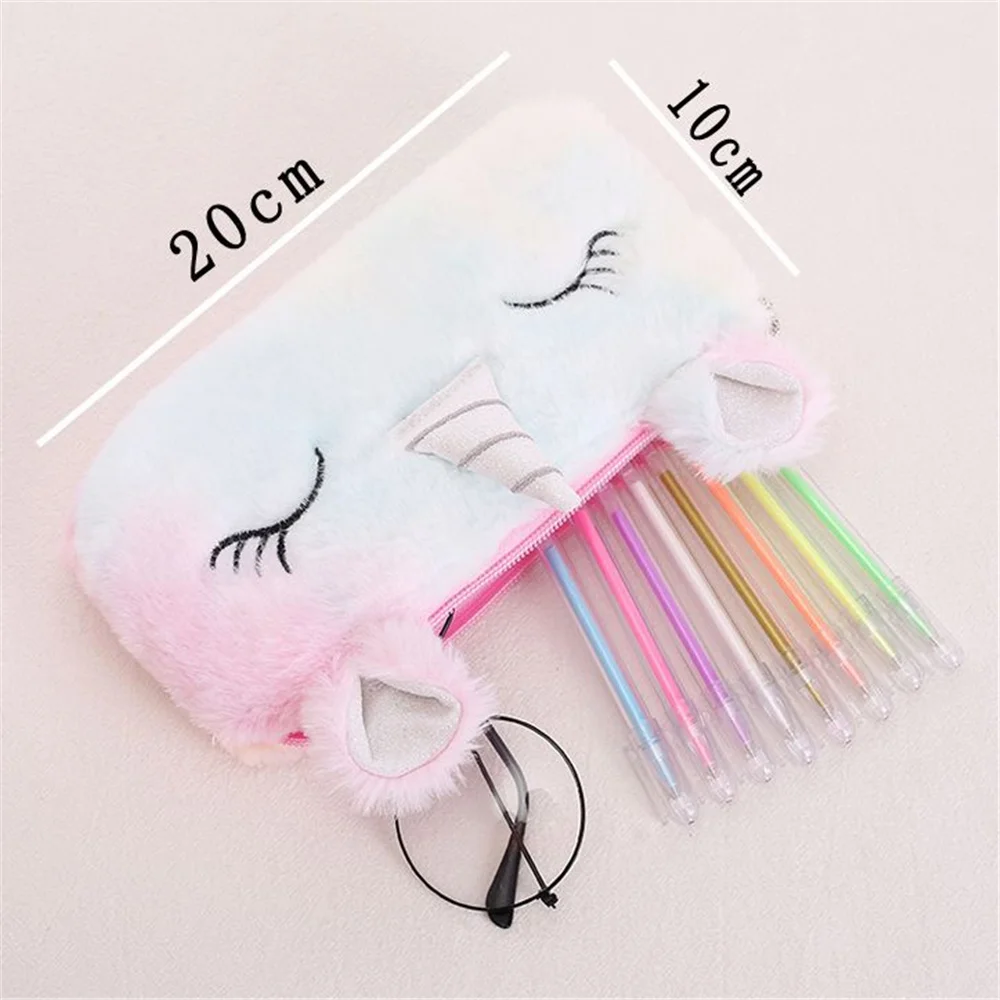 1X Random Unicorn Bag Plush 20CM Horse Coin Bag Coin Pouch Wallet coin purse women wallet coin wallet plush coin purse change bag