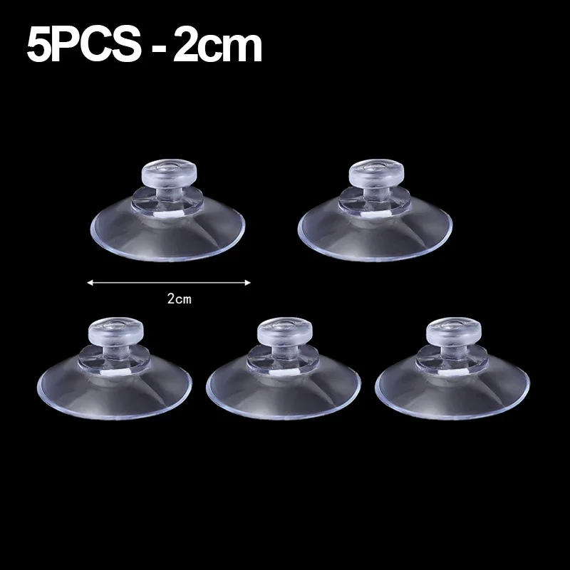 Clear PVC Suction Cup Wall Hooks for Kitchen, Bathroom, and Window Decorations