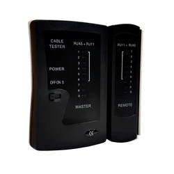 Universal Network and Telephone Cable Tester for Ethernet and Phone Lines (BLACK)