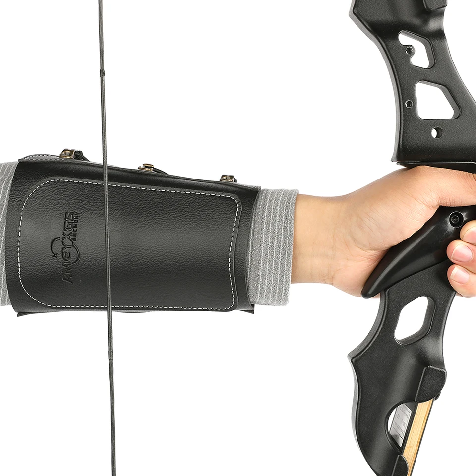 Protège-bras Cuir Tir à L'arc – Longbow / Recurve – Protection Avant-bras
