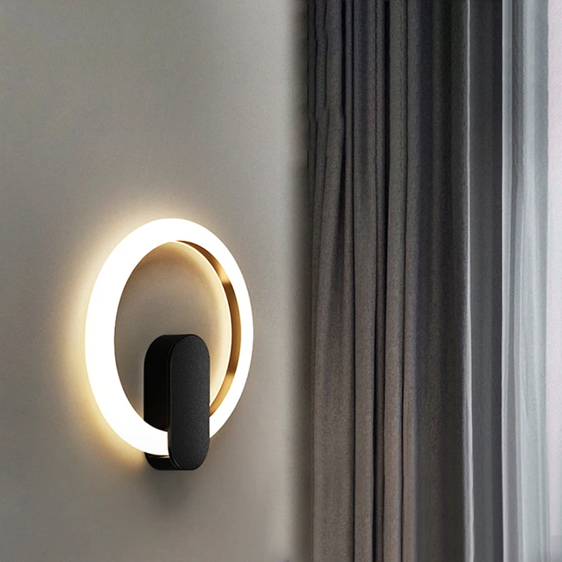 

110-240v Living Room Background Wall Lamp Aisle Stair Lamp Smart Bedside Wall Lamp Acrylic Material Bedside Wall Lamp