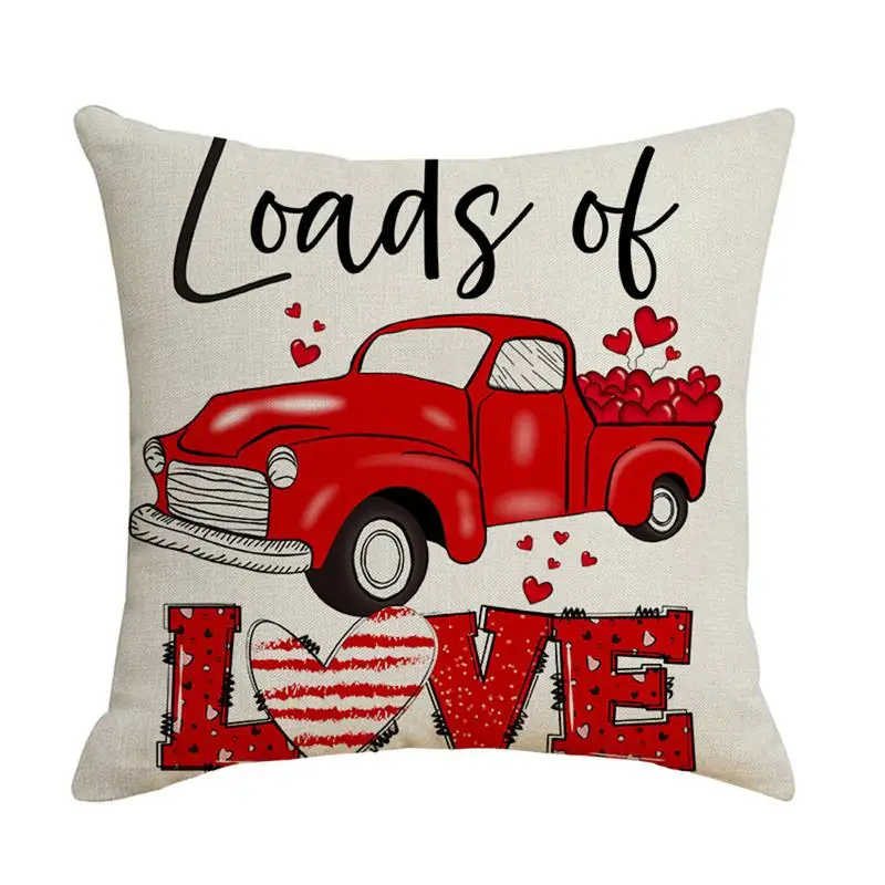 

Наволочки Love | Праздничная наволочка с красным принтом на молнии | 45x5 см, стандартный размер, сменные наволочки для женской подушки
