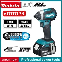 Makita DTD173 bleu 18V Perceuse à percussion sans balais au lithium-ion, outil multifonctionnel, outil électrique, perceuse, outil à percussion 1