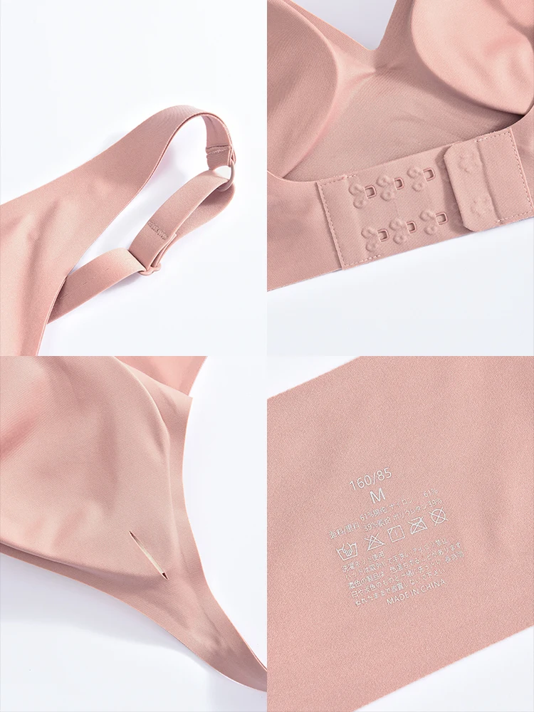 Women Latex Bra Seamless Underwear Sexy Brassieres Woman's Wireless Bras Soft Female Intimates Lingerie Plus Size Bralette S-XL 5