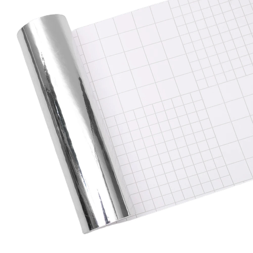 Selbstklebender PVC-Silber-Chrom-Spiegel-Vinyl-Wrap-Wandaufkleber, UV-geschützt, hohe Haftung, 20 x 152 cm, Aufkleber für Auto-Styling – Detail 1