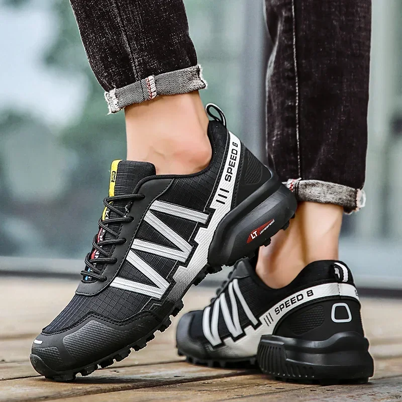 Men Hiking Shoes Waterproof Breathable Trekking Climbing Boots Desert Training Sneakers Outdoor Anti-Slip Trekking Cycling Shoes