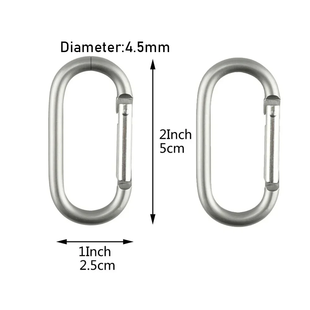 Stainless Steel Carabiner 10pcs climbing carabiner