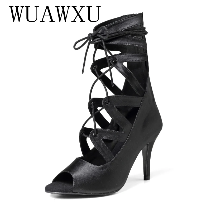 's new dance shoes, show dance shoes, Latin dance shoes, party shoes, women's high heels, rubber soles