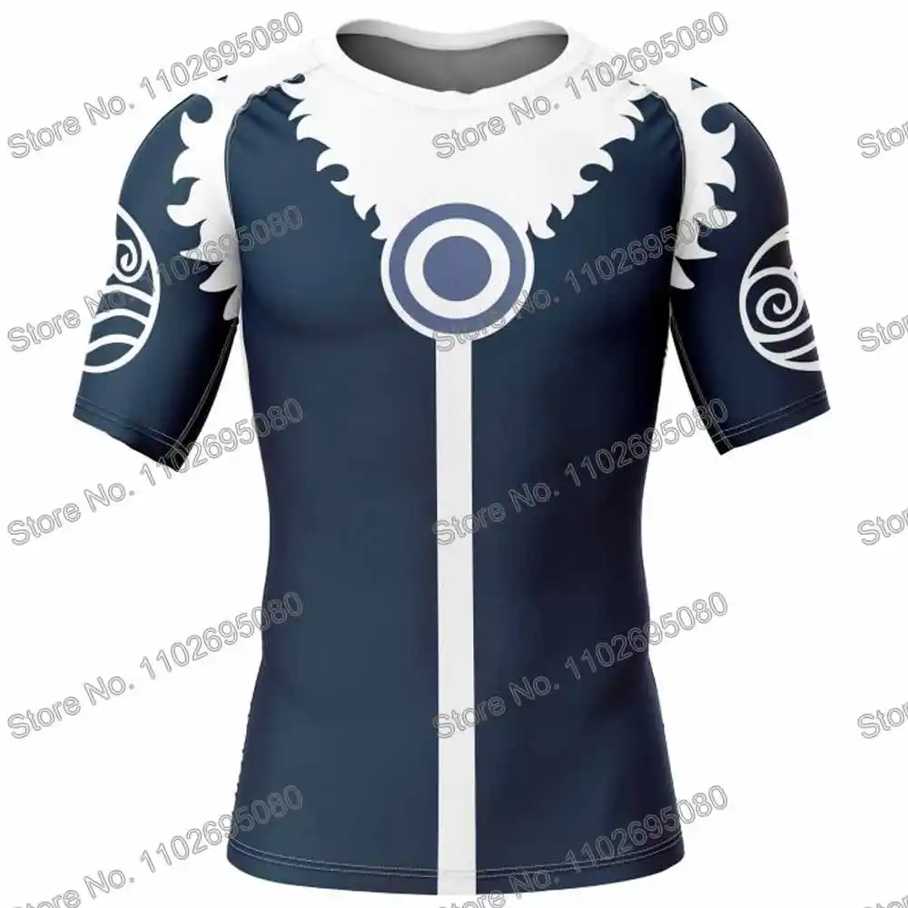 Airbenders Anime Surf Clothing BJJ MMA Men Rash Guard Short Sleeve Diving T-Shirt Swimwear Summer Beach Floatsuit Women GYM Tops