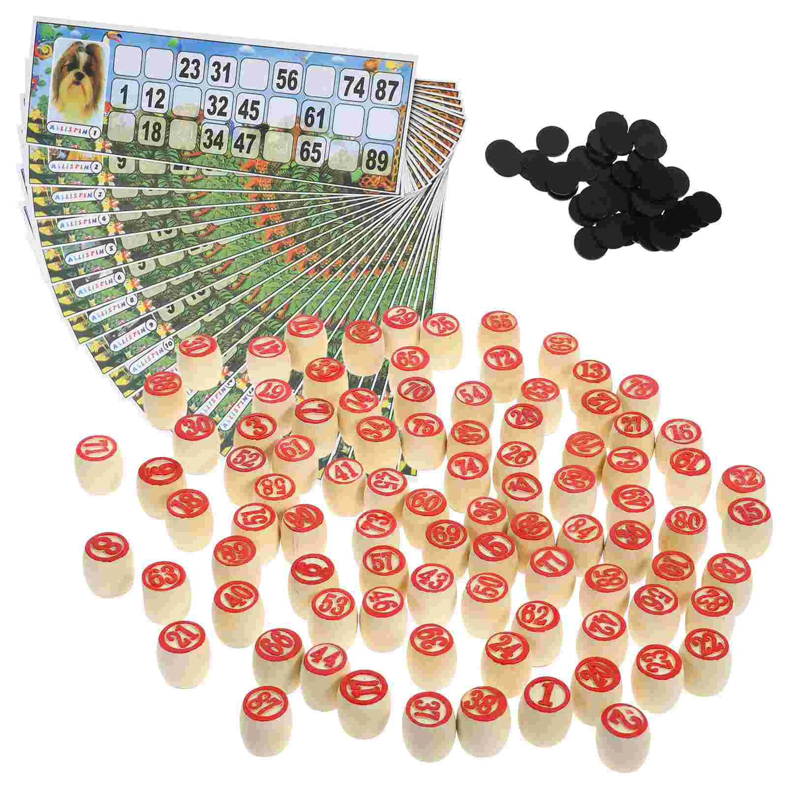 Chess Games Chess Pieces 12Pcs Russian Game Set Party Game Household Bingo Cards Travel Entertainment