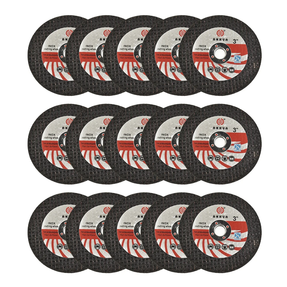 Cutting Disc 15pcs 75*10*1.2mm For Angle Grinder Power Tools Flat Flap Grinding Wheel Sanding Pads Polishing Disc