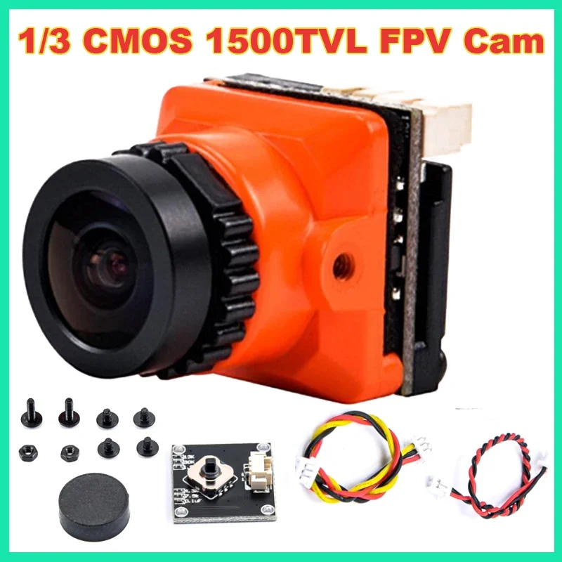 1/3 CMOS 1500TVL Мини FPV камера 2,1 мм объектив Напряжение 5V-30V PAL / NTSC с OSD внутренней регулируемой для RC FPV гоночного дрона