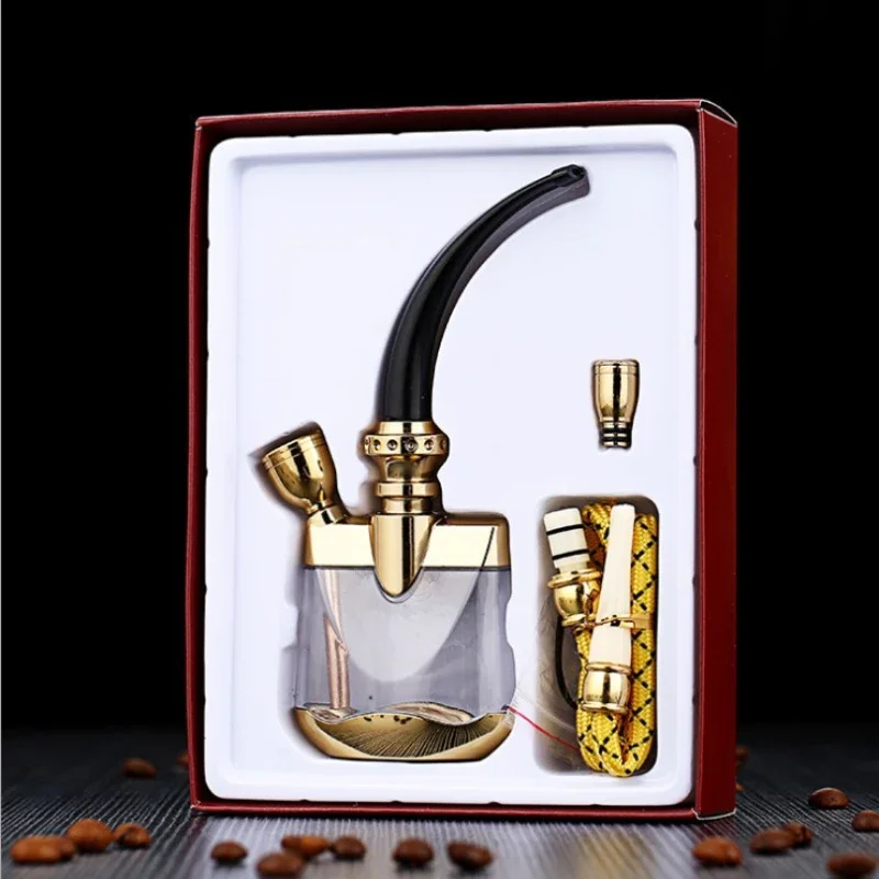 Water Hookah Full HD-808 Water Pipe Arab Cooking Pot Tobacco Pipe Pot Cigarette Holder Filter Accessories