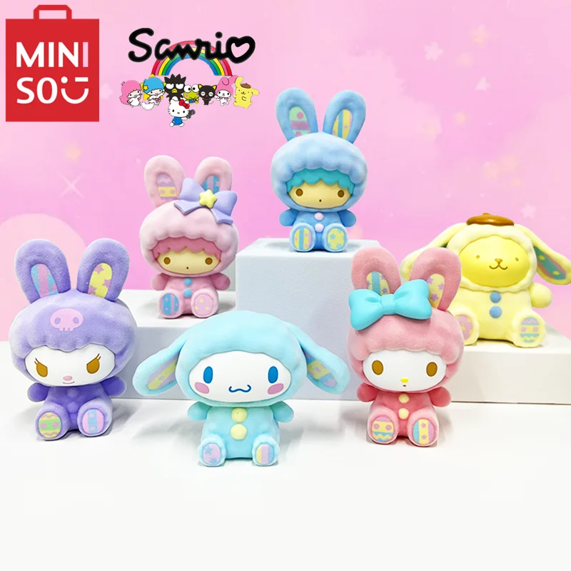 

Genuine MINISO Sanrio Blind Box Birthday Gift Kawaii Children's Toy HelloKitty mymelody Kuromi Cinnamoroll Pompom Purin Model