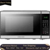 Desktop microwave oven 0.7 cubic feet stainless steel microwave oven 700 watts, with 10 power levels and mute function 1